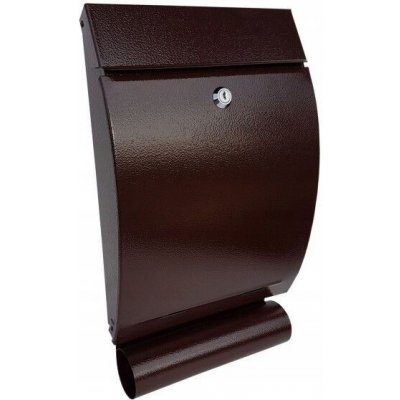 Poštovní schránka Eurobox s držákem na noviny, šedá Metal-Bud – Zboží Mobilmania