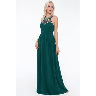 Dámské dlouhé společenské šaty Johanna zelená – Zbozi.Blesk.cz