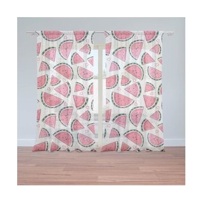 Sablio Záclony Vodní meloun: 2ks 150x250cm – Hledejceny.cz