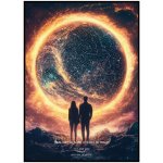 Jen tak z lásky Hvězdná mapa Vašeho životního okamžiku Rozměr plakátu: 50 × 70 cm (tištěný plakát), Barva pozadí: Galaxie, Volba rámu: Bez rámu – Zboží Dáma