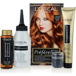 L'Oréal Préférence 7,43 K2 měděná blond barva na vlasy - Nejlepší Ceny.cz