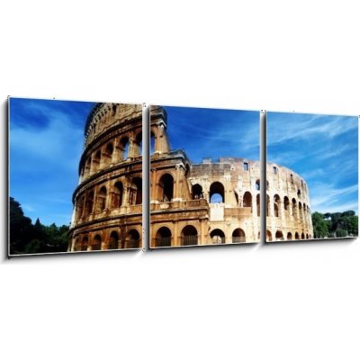 Obraz 3D třídílný - 150 x 50 cm - Colosseum in Rome, Italy Koloseum v Římě, Itálie – Zbozi.Blesk.cz