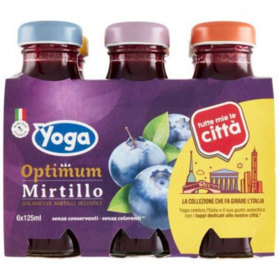 Yoga ovocný nápoj borůvkový Optimum Succo Mirtillo 6 x 125 ml – Hledejceny.cz