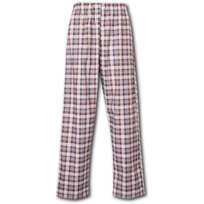 Luiz 52 pánské pyžamové kalhoty plátno hnědé – Zboží Dáma