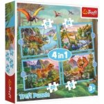 Trefl 4v1 Unikátní dinosauři 28,5x20,5cm v krabici 28x28x6cm – Hledejceny.cz