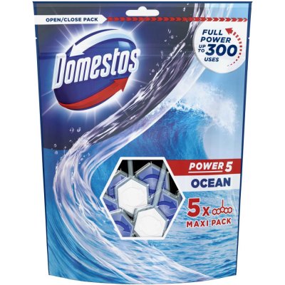 Domestos Power 5 Ocean WC bloky 5 x 50 g – Zboží Mobilmania