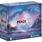 CLEMENTONI Peace : Světle modrá 500 dílků – Sleviste.cz