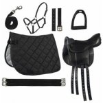 HKM Lucy set sedlo pro pony s příslušenstvím b.černá – Zboží Dáma