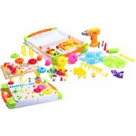 KIK KX7838 Mozaika dětské puzzle plastové bloky + šroubovák – Zboží Mobilmania