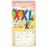 RODINNÝ PLÁNOVACÍ XXL 2026 KALENDÁŘ NÁSTĚNNÝ - 33x64 – Zboží Dáma