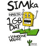 Sim karta KAKTUS (T-Mobile) - kredit 100Kč / 1GB dat – Hledejceny.cz