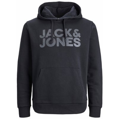 Jack&Jones JJECORP Regular Fit 12152840 Black/Large Prin – Zboží Mobilmania