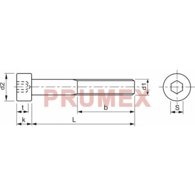 Šroub válcová nízká hlava- inbus DIN 7984 M10x20 nerez A2 – Hledejceny.cz