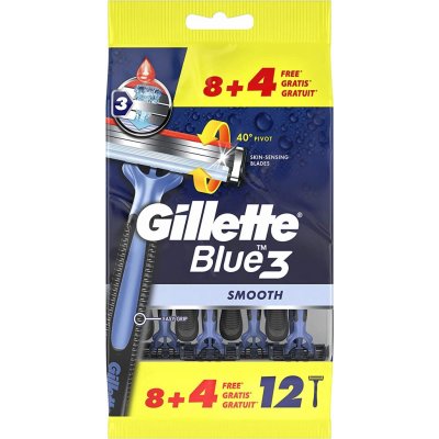 Gillette Blue3 Smooth 12 ks – Zboží Mobilmania