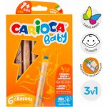 Carioca Baby multifunkční voskovky 3 v 1 6 ks – Zboží Dáma