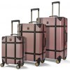 Cestovní kufr Rock TR-0193/3 ABS růžová 94 L 60 L 34 L