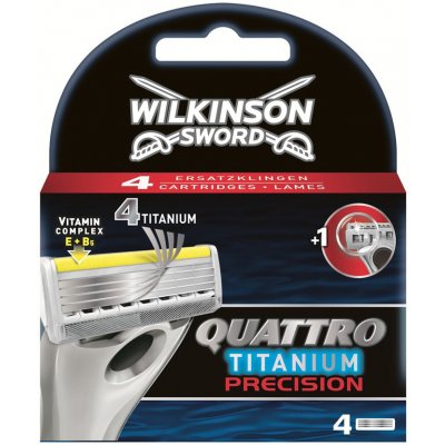 Wilkinson Sword Quattro Titanium Precision 4 ks – Zboží Mobilmania