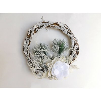 PROHOME - Věnec bílý 25 cm – Zbozi.Blesk.cz