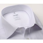 Olymp Comfort Fit Twill luxusní neprůhledná košile s diagonální strukturou bílá – Hledejceny.cz