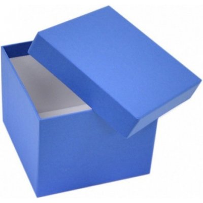 Stil Dárková krabička H2 - modrá - 12 x 12 x 10 cm – Zboží Mobilmania