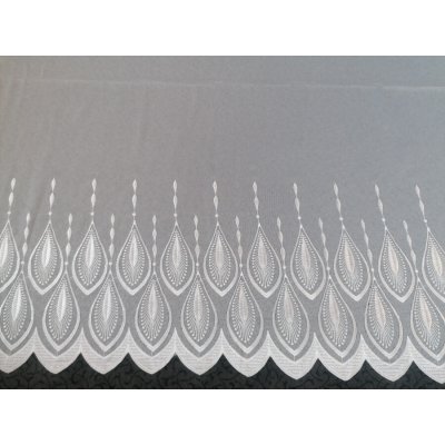 Luxusní vyšívaná záclona 66713/175 bílá 175 cm – Hledejceny.cz