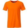 Dětské tričko James & Nicholson klasické chlapecké tričko z biobavlny 8008B Oranžová