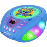 Svítící Bluetooth CD přehrávač Disney Stitch – Hledejceny.cz