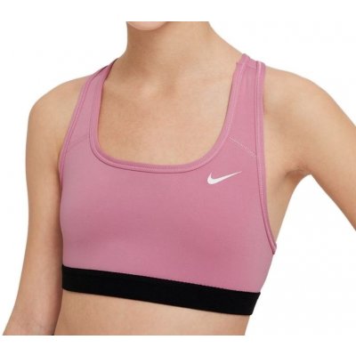 Nike Swoosh Bra elemental pink/white – Zboží Mobilmania