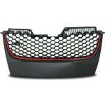 JOM přední maska VW Golf V GTI look - červený lem, bez otvoru – Sleviste.cz