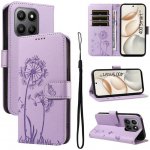 VSECHNONAMOBIL 124186 ART DANDELION Peněženkové pouzdro pro Honor 400 Smart 5G / Honor X7d fialové – Zboží Mobilmania