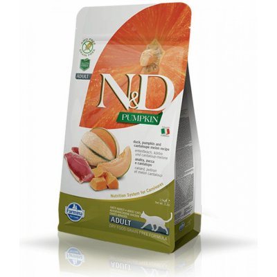 N&D Pumpkin Adult Cat Grain Free Duck & Cantaloupe melon 5 kg – Hledejceny.cz