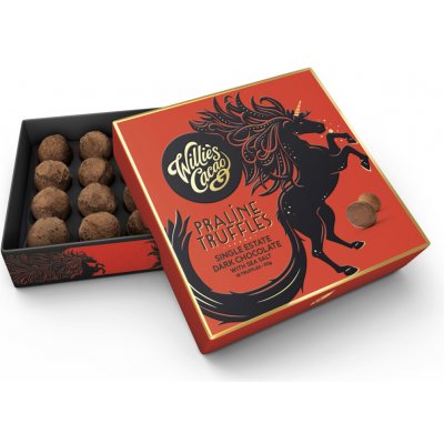 Willie's Cacao 70% hořké Truffles s mořskou solí 110 g – Zboží Dáma