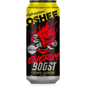 Oshee Cyberpunk Energy Boost - Liči a Jasmín 0,5 l