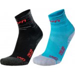UYN ponožky Lady Free Run dvojbalení 2022 tyrkysová/černá – Sleviste.cz