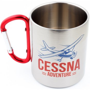 LeteckeDoplnky.cz Plecháček s karabinou CESSNA ADVENTURE 300 ml