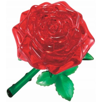 HCM KINZEL 3D Crystal puzzle Růže červená 44 ks