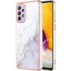 Pouzdro a kryt na mobilní telefon Samsung PROTEMIO 41630 IMD MARBLE Ochranný kryt Samsung Galaxy A23 / A23 5G WHITE