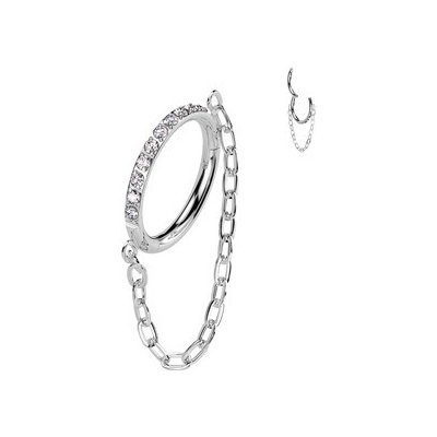 Šperky4U Segment kruh helix cartilage tragus septum piercing titan TIT1308-1208 – Zbozi.Blesk.cz