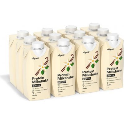 Vilgain Protein Milkshake 12 x 330 ml – Zboží Mobilmania
