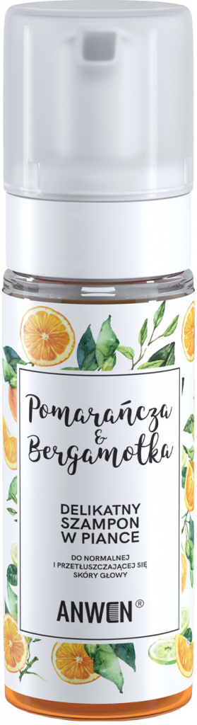 Anwen Pomeranč a bergamot Jemný pěnový šampon 170 ml
