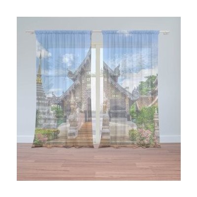 Sablio Záclony Chrám: 2ks 150x250cm – Hledejceny.cz