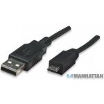 Manhattan 307178 Hi-Speed USB 2.0 kabel A-Micro B M/M 1,8m, černý – Zbozi.Blesk.cz