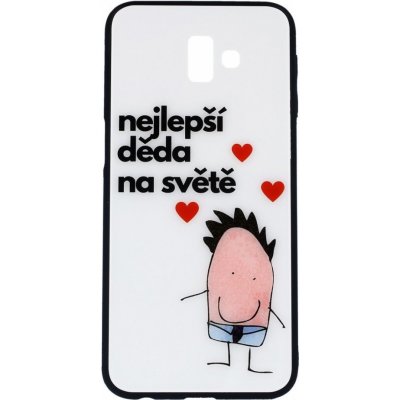 Pouzdro TopQ GLASS Samsung J6+ pevné nejlepší děda na světě – Zboží Mobilmania