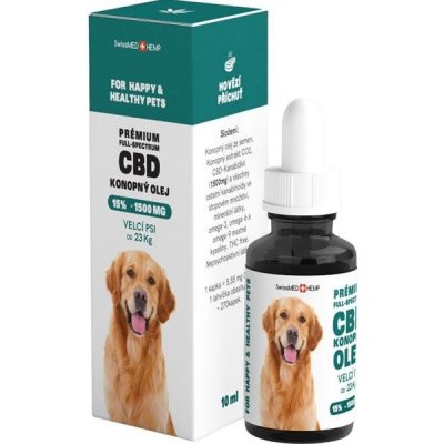 ATV impex CBD konopný olej 15% 10 ml velký pes – Hledejceny.cz