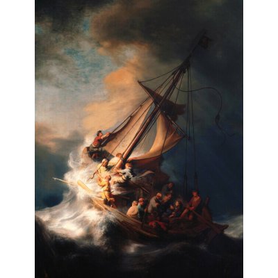 Plakát, Obraz - The Storm on the Sea of Galile, Rembrandt Harmensz van Rijn, 30 × 40 cm – Sleviste.cz