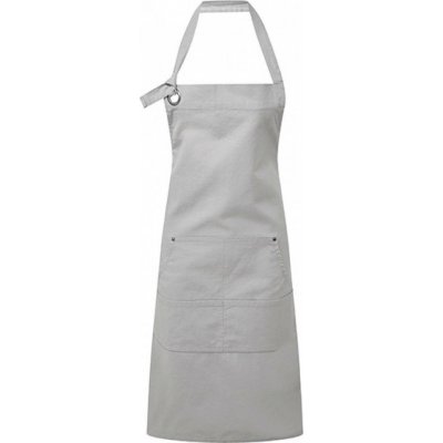 Premier Workwear Těžká odolná plátěnná zástěra s oversize očky pro upevnění kolem krku stříbrná 72x86cm PW137 – Hledejceny.cz