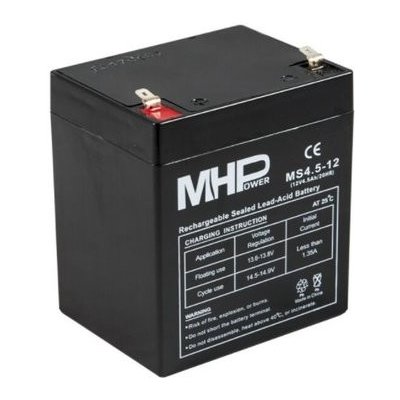 MHPower MS4.5-12 VRLA AGM 12V 4,5Ah MS4.5-12 – Zboží Mobilmania
