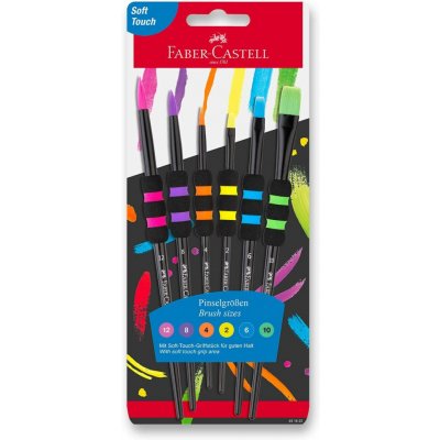 Faber-Castell Soft Touch Black - štětce - 6 ks – Zboží Dáma