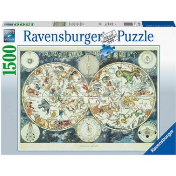 Ravensburger Mapa fantastická zvířata 160037 1500 dílků