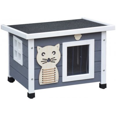 B-Farm Domeček Charlie šedý 53 x 39 x 43 cm – Sleviste.cz